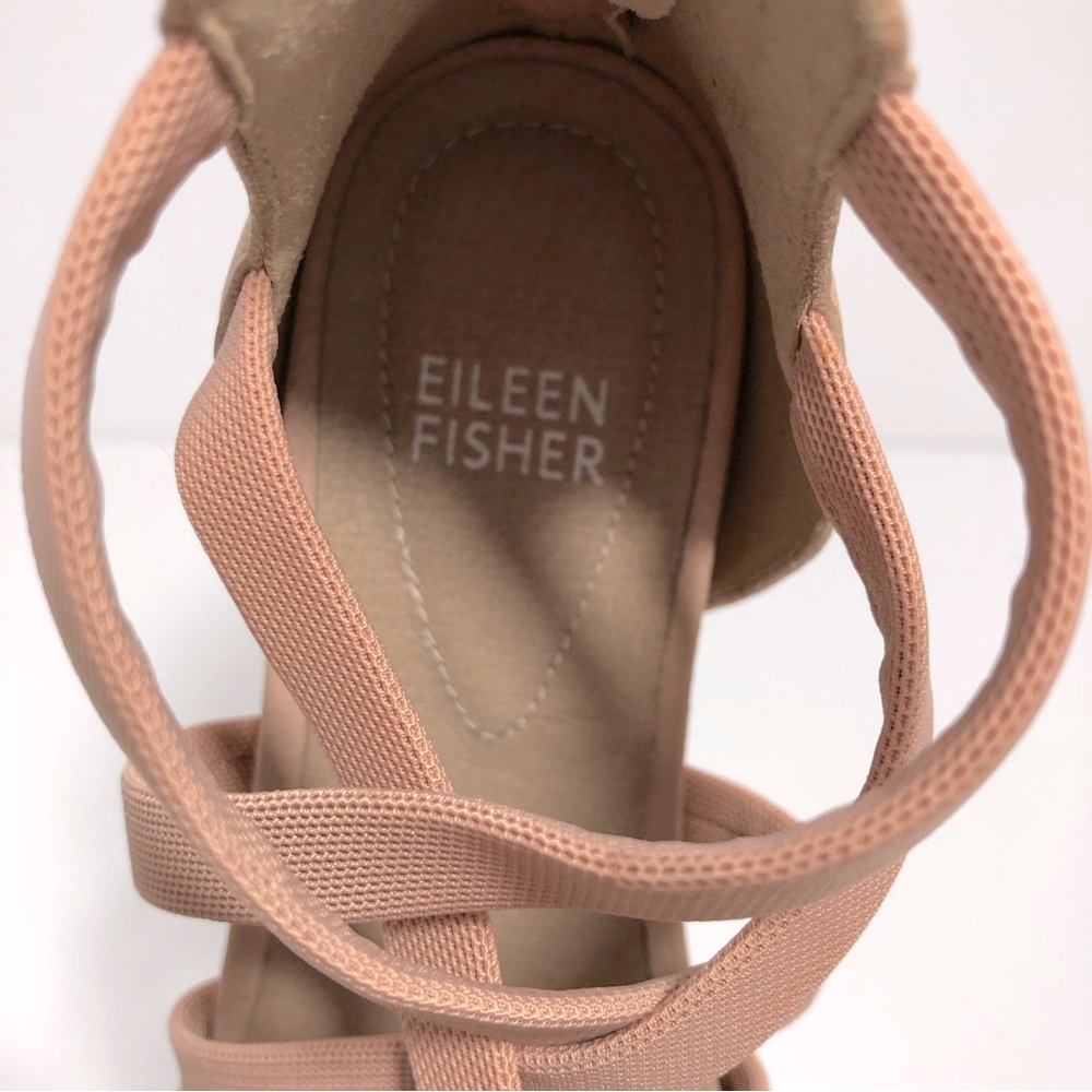 Eileen Fisher Star Strappy Leather Sandals - Picture 4 of 4